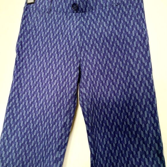 Betabrand Blue Chevron Pant - Picture 4 of 5